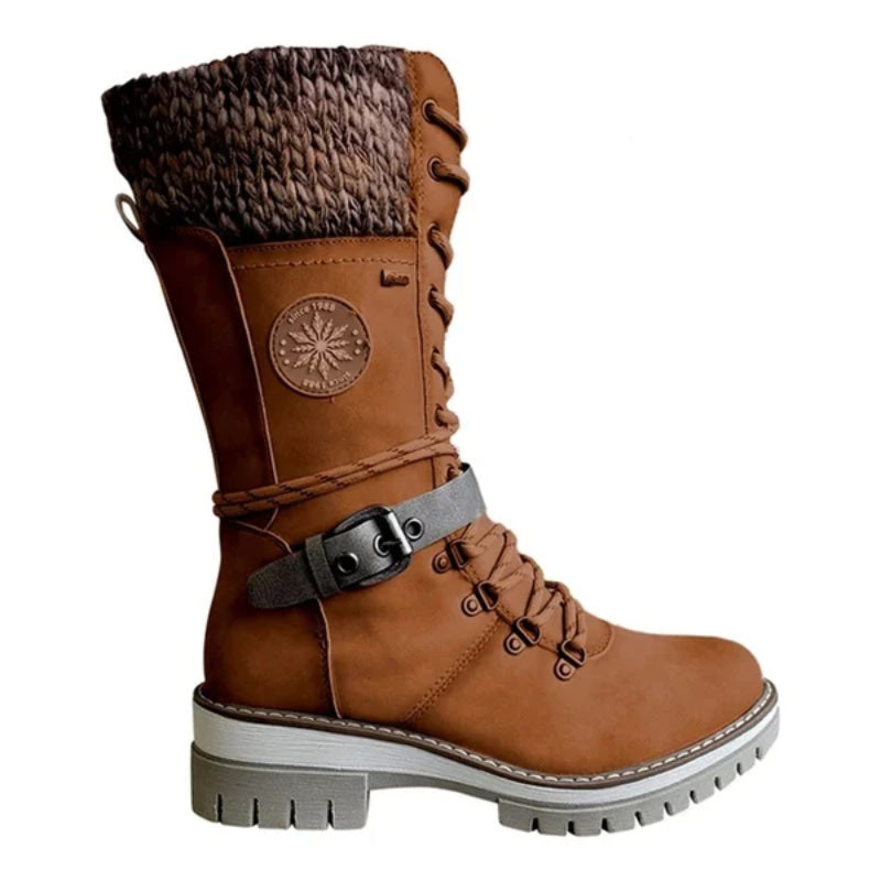 Outdoor-Herrenstiefel, wasserdicht und warm, mit Schnürung, für maximalen Komfort und Schutz im Winter.