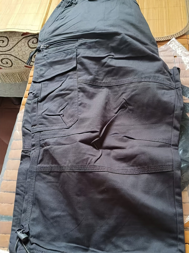 Atmungsaktive Herren Bermuda-Shorts mit Multi-Taschen, ideal für warme Tage, Wandern, Reisen & Outdoor.