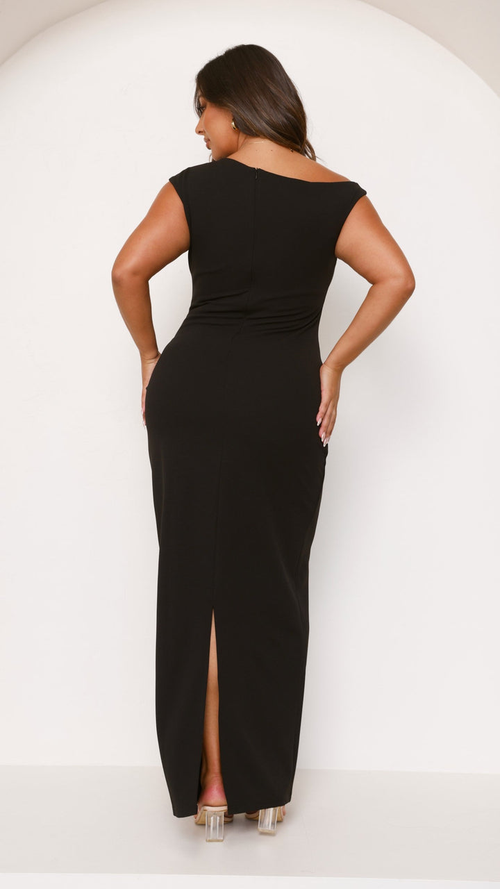 Figurbetontes langes Damenkleid, festlich, ideales Partykleid.