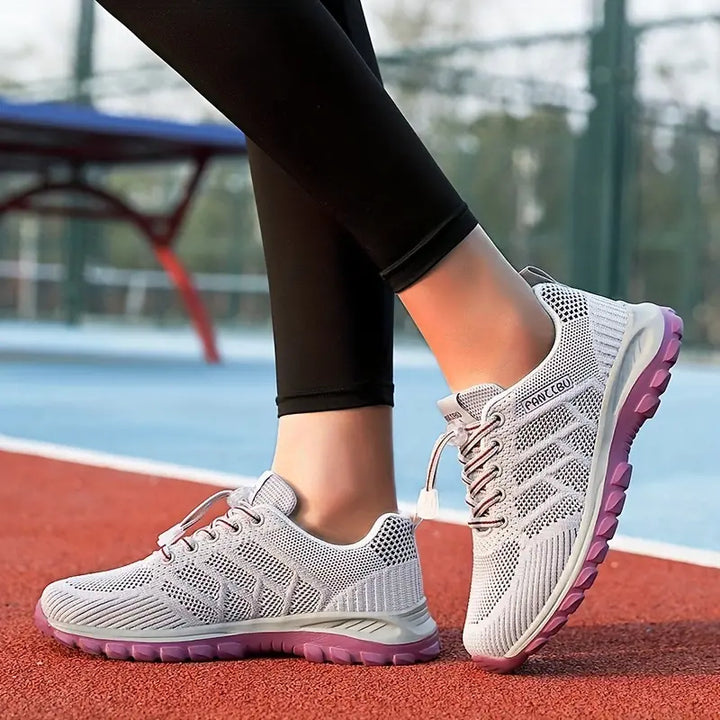 Leichte Damen Komfortschuhe, orthopädische Sneaker mit atmungsaktivem Obermaterial für lange Tage.