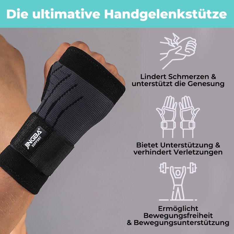 FlexGuard Handgelenkstütze für Sport & Fitness. Bietet Kompression, Gelenkschutz & Stabilität für Training & Erholung.