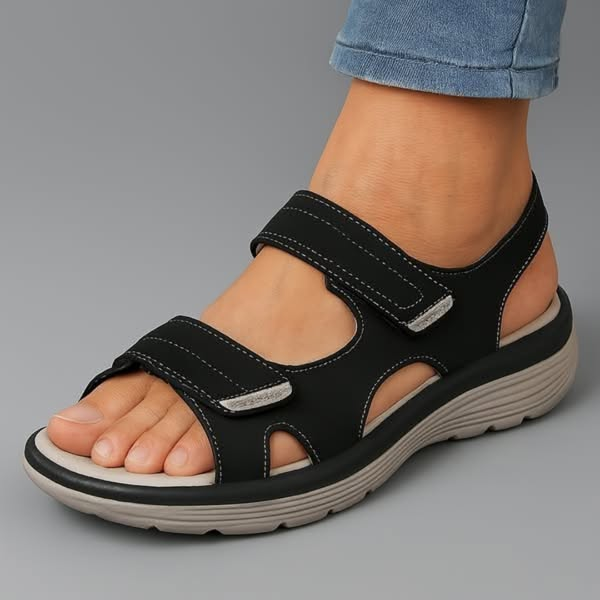Leichte Damensandalen, orthopädisch, ideal als Alltagsandalen für maximalen Komfort & gesunde Füße im Sommer.