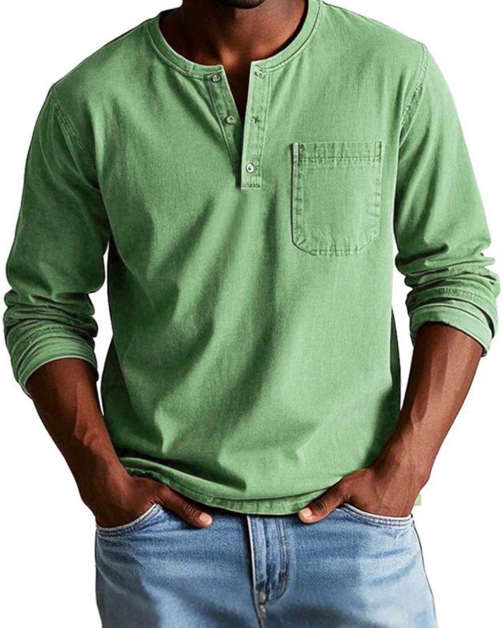 Vielseitiges Herren Polo-Shirt im Retro-Stil, perfekt für Smart-Casual Anlässe oder entspannte Freizeit. Komfortabler Alltag.