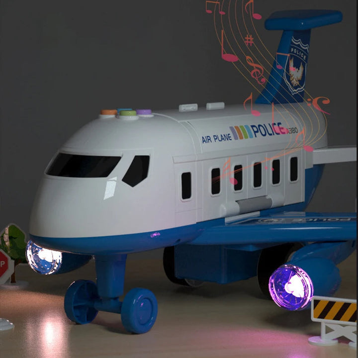 Komplettes Flugzeug-Spielset mit Zubehör für fantasievolle Rollenspiele. Perfektes Lernspielzeug für kleine Piloten.