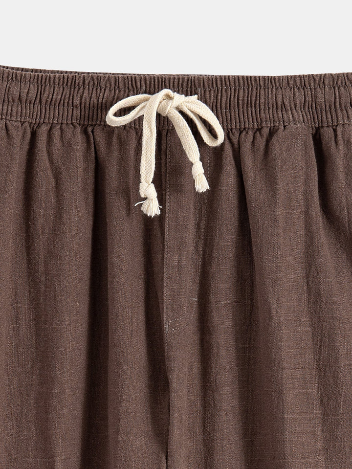 Komfortabler Herren Zweiteiler, lockeres Sommer Hemd & Hose, perfekt für Strand & Alltag.