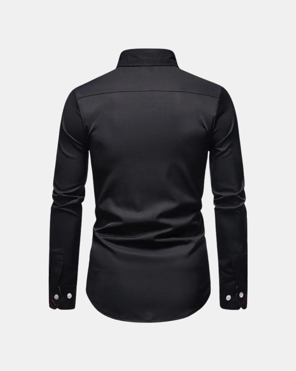 Modernes & elegantes Herren Slim Fit Hemd, Feinschnitt in Rot, ideal für Business & stilvolle Freizeitmode.