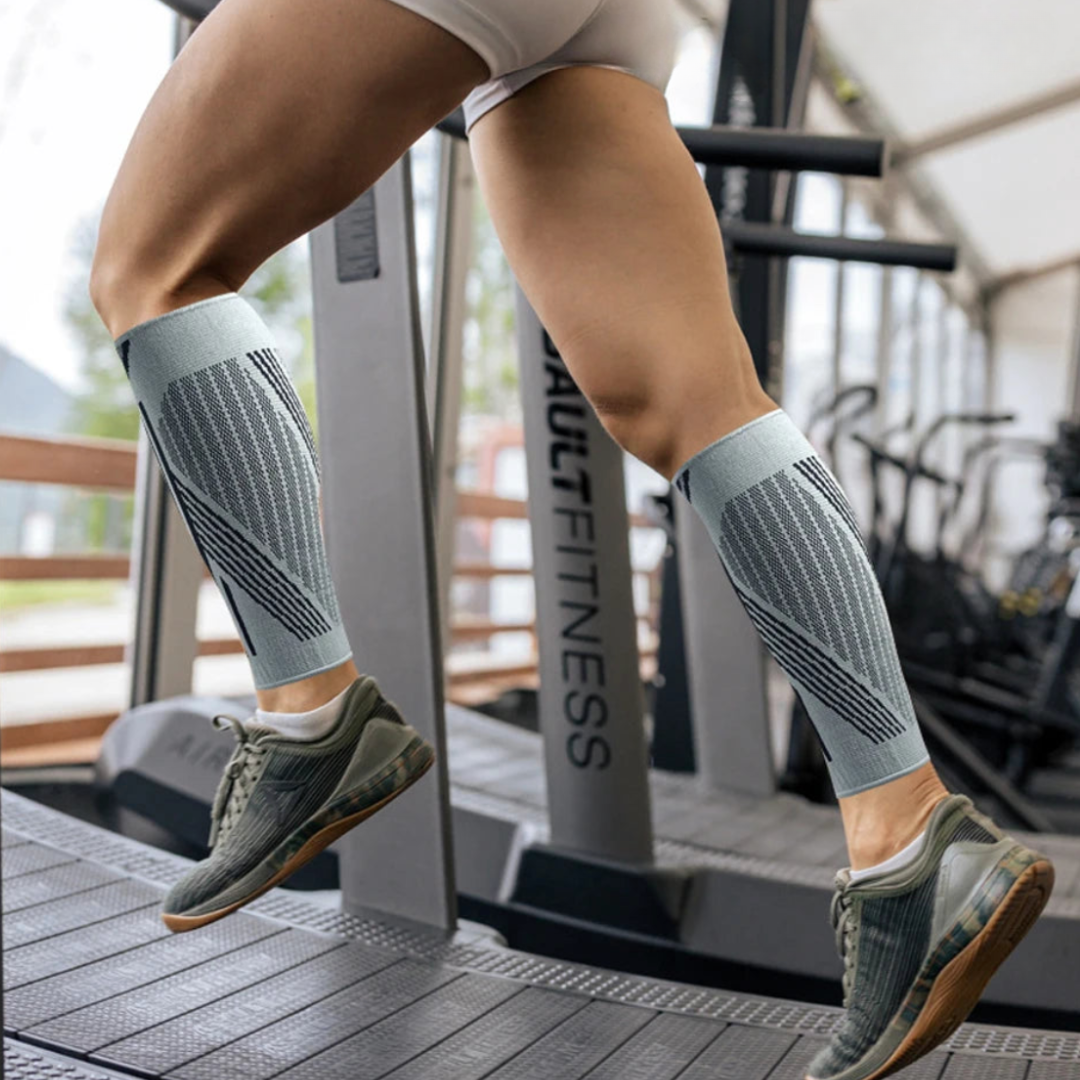 Vielseitige Unisex Wadenbandage für Muskelunterstützung bei jedem Sport, wie Laufen, Fitness oder Workout.