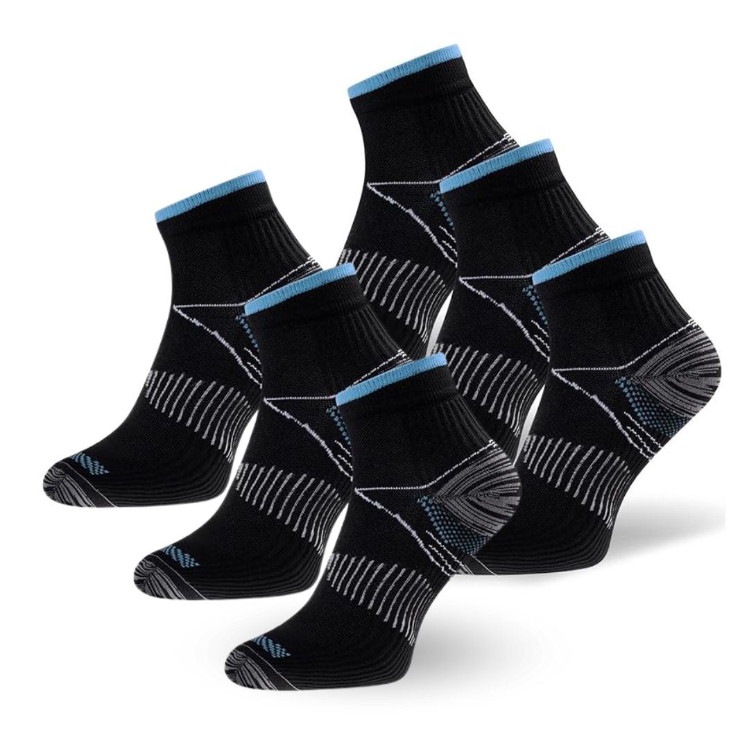 Elegante Unisex-Kompressionssocken, orthopädisch, für Komfort & Unterstützung bei Fußbeschwerden.