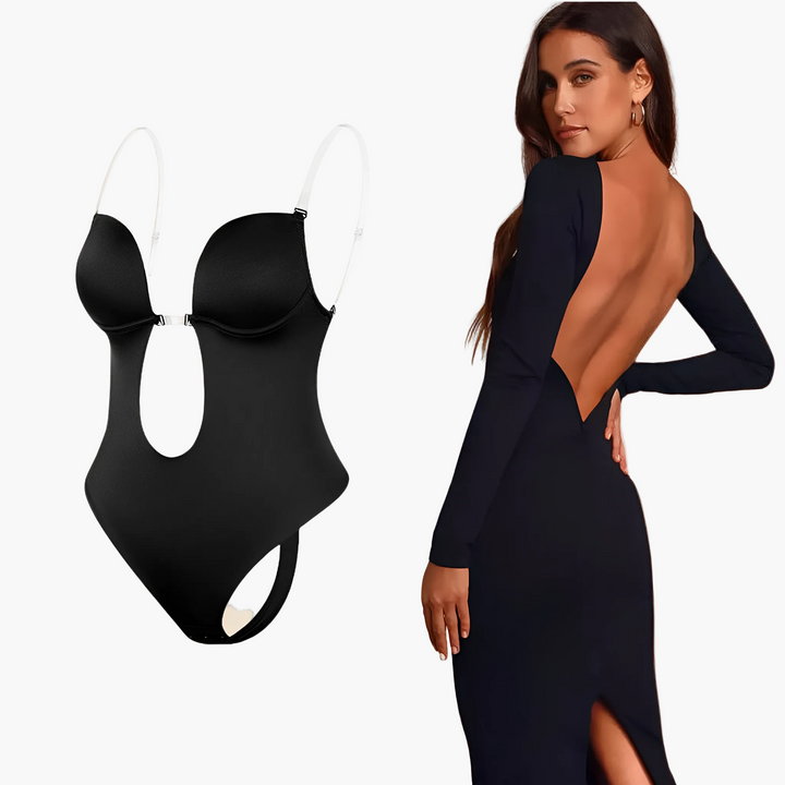 Damen Shapewear-Body, unsichtbar unter rückenfreien Kleidern, formt die Figur für besondere Anlässe.