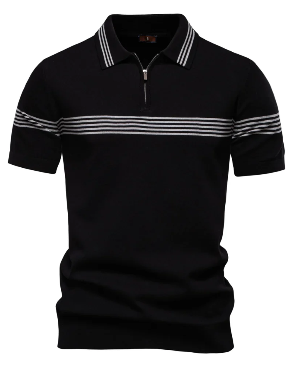 Herren gestreiftes Poloshirt für Freizeit und Alltag, klassisch und bequem.