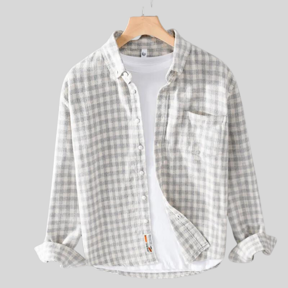 Vielseitiges Herren Langarmshirt, kariert, für casual Looks. Komfortables Männerhemd, perfekt für den Alltag.