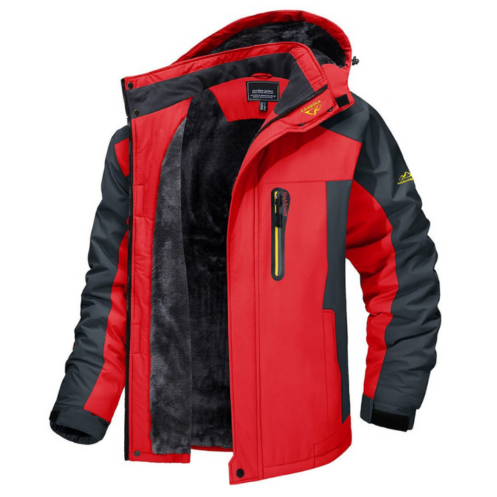 Herren Winter-Sportjacke für Outdoor-Aktivitäten wie Laufen & Wandern, bietet Wärme und Schutz vor Kälte.