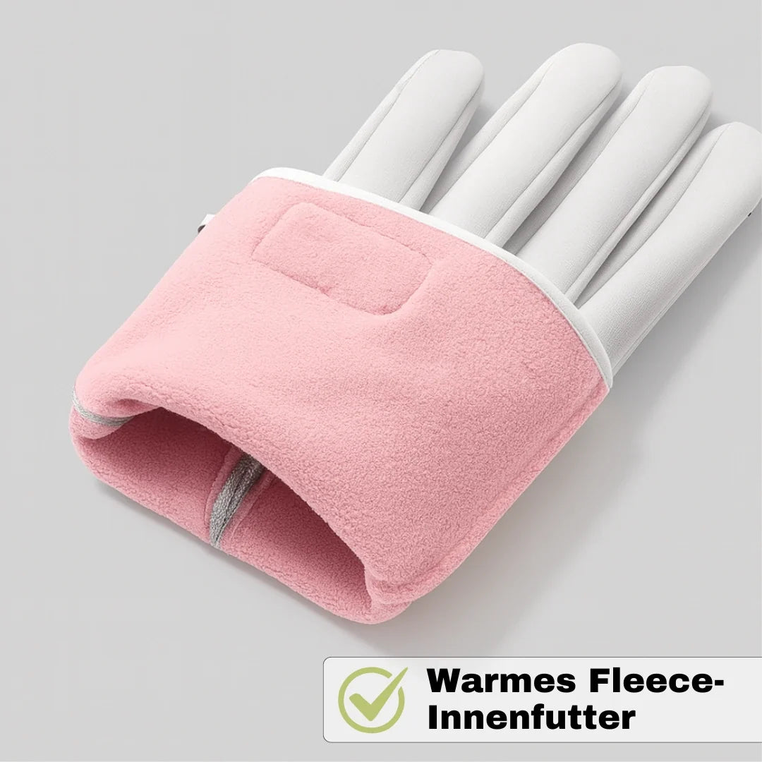 Stilvolle Damen Winterhandschuhe bieten Kälteschutz, sind warm, rutschfest und Touchscreen-fähig.