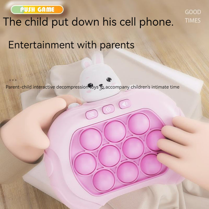 Schnelles Pop-it Reaktionsspiel, stärkt Konzentration, Geschicklichkeit und Motorik bei Kindern.