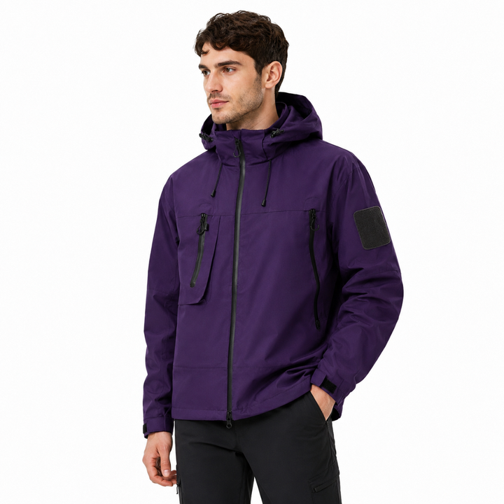 Herbstjacke Herren, wasserdicht & winddicht, für kühle Tage und Outdoor-Sport, atmungsaktiv.