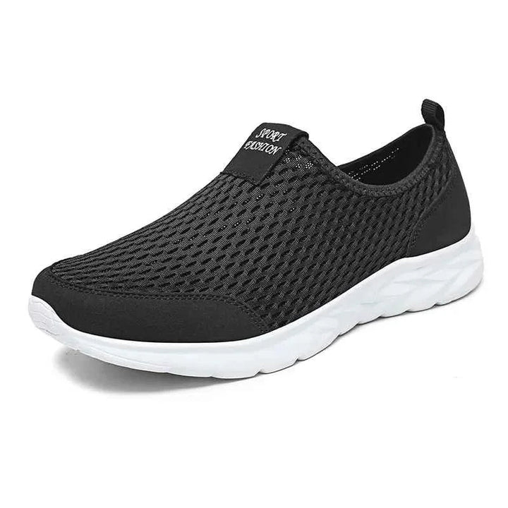 Atmungsaktiver Unisex Sommerslipper für Damen & Herren. Perfekt als leichter Freizeitschuh, Reiseschuh oder bequemer Alltagsschuh.