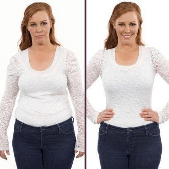 Eleganter Damen Shapewear Body als Unterwäsche für besondere Anlässe und Alltag, formt diskret Bauch & Hüften.