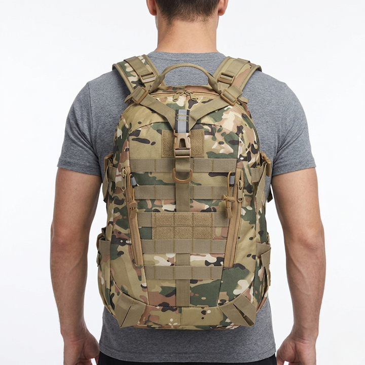 Taktischer 40L Outdoor-Rucksack, Camouflage, für echte Abenteuerlustige.