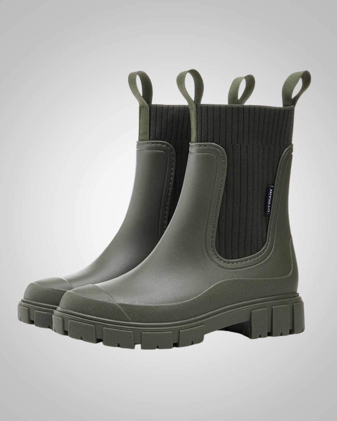 Vielseitige, wasserdichte Damen Stiefelletten, Gummistiefel für Outdoor, Regen & den Alltag.