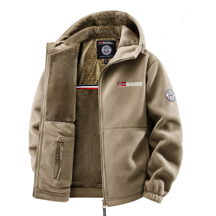 Herren Winterjacke, warm & wasserdicht, ideal für Outdoor-Abenteuer und Kälteschutz.