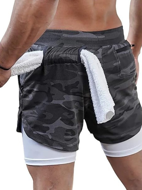 Detail der integrierten Innenshorts der Felix Herren 2-in-1 Sportshorts. Für extra Halt beim Sport & Training.