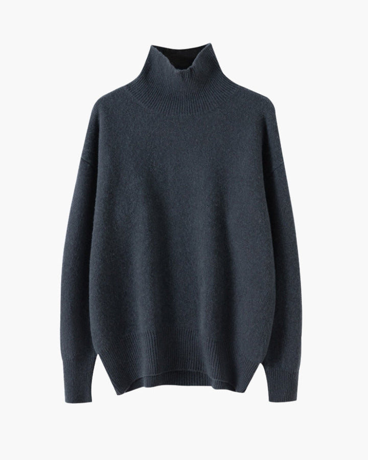 Schicker Damen Rollkragenpullover, warm und bequem für kalte Tage. Zeitloser Basic-Pullover mit langen Ärmeln.