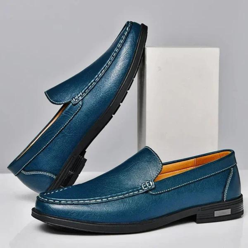Braune Emilio Leder Loafer für Herren, stilvoll & bequem, perfekt für Business und Freizeit.