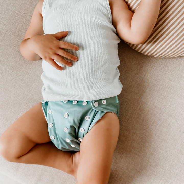 Öko Windelset für Babys, umweltfreundlich und wiederverwendbar.