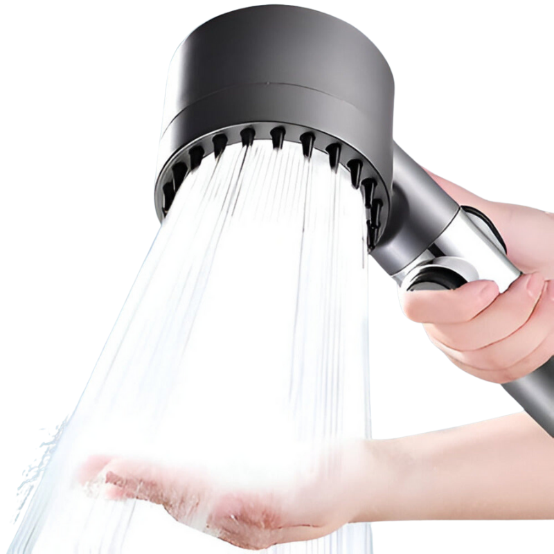 Hochdruck-Duschkopf mit 9-Stufen-Filter für reines Duschwasser im Bad. Reduziert Chlor, einfache Installation, Wellness-Erlebnis.