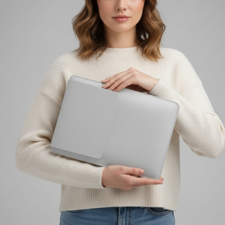 Passgenaues Laptop Sleeve umschließt Ihr Notebook sicher. Ideal für minimalistischen Schutz unterwegs.