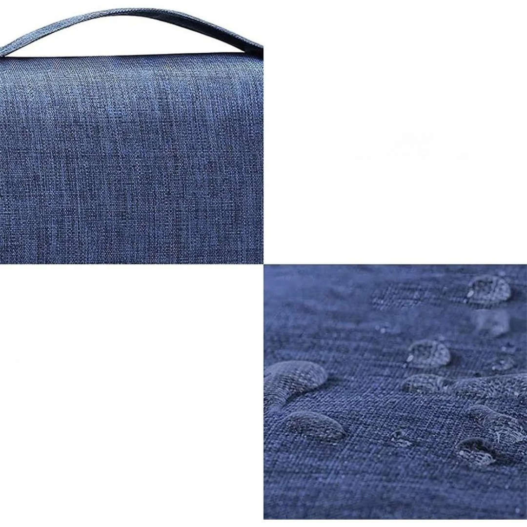 Elegante hängende Kulturtasche aus kationischem Material, wasserdicht, für stilvolle Reisen.