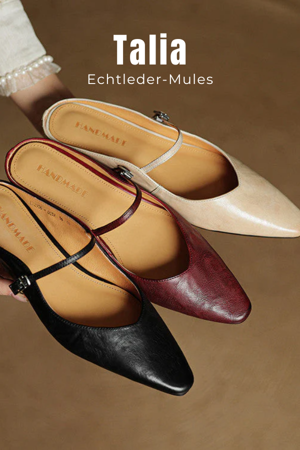 Bequeme spitze Damen Pantoletten im Mary Jane Stil, ideal für Frühling, Sommer & Büro.