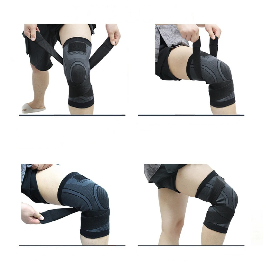 Anatomische Kniebandage in Schwarz bietet Halt & Schutz. Perfekt für Sport, Regeneration und tägliche Kniegelenk Unterstützung.