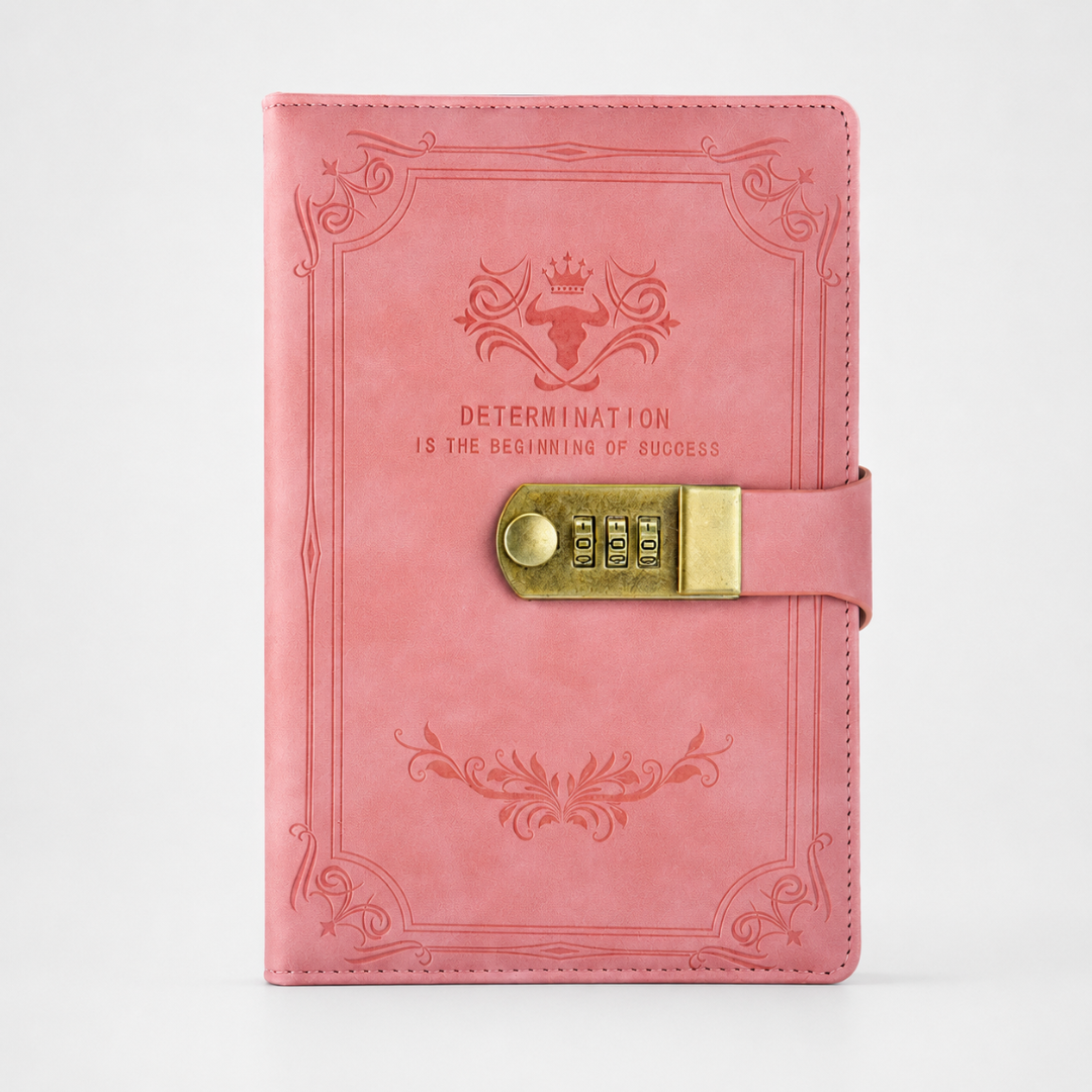 Exklusives A5 Tagebuch mit Schloss, ideale Geschenkidee für private Gedanken und Notizen.