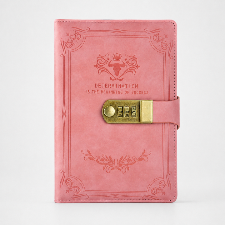 Exklusives A5 Tagebuch mit Schloss, ideale Geschenkidee für private Gedanken und Notizen.