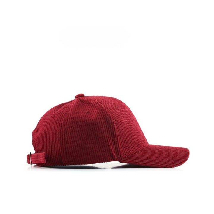 Robuste Unisex Baseballcap: Gebogener Schirm, Kord-Struktur. Verstellbares Polyester-Accessoire für Outdoor.