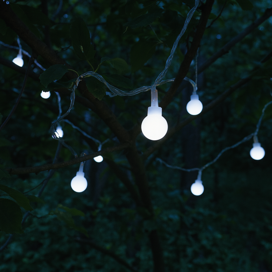 LumaOrbs LED Lichterkette für Balkon & Terrasse, gemütliche Außenbeleuchtung & stimmungsvolle Deko.