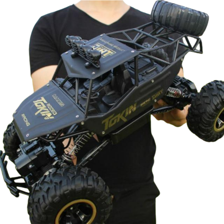 Robuster RC Rockcrawler Monstertruck, ferngesteuert, 4WD Geländefahrzeug, ideal für Outdoor-Action & Kinderspielzeug.