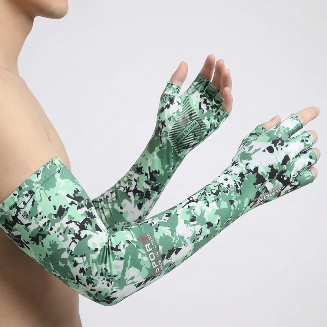 Unisex Icesilk Ärmel mit UV-Filter, atmungsaktiv & mit Grip, ideal zum Schutz bei Sport.