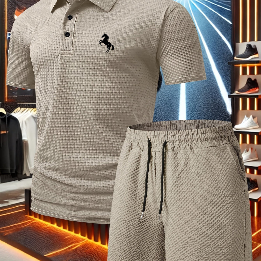 Bequeme Herren Shorts aus dem Polo Set, perfekt für lässige Sommer- & Urlaubsoutfits. Stilvolle Herrenmode.