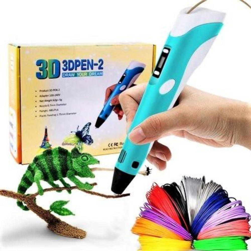 DoodleForm 3D-Druckstift für kreatives 3D-Zeichnen und Basteln, ideal für DIY-Kunst und Lernspielzeug.