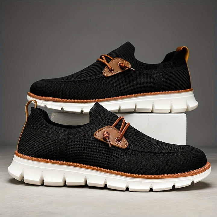 Herren Slip-On Alltagsschuhe, leicht, atmungsaktiv und rutschfest für maximalen Komfort.
