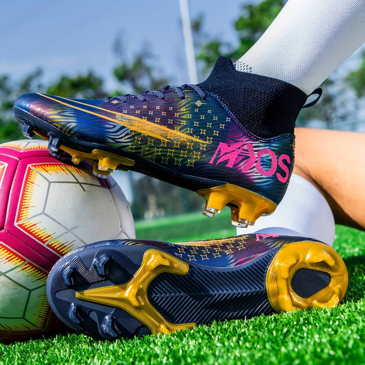 Leichtgewichtige Unisex Stollenschuhe, silber, steigern Schnelligkeit und Grip auf dem Fußballfeld.
