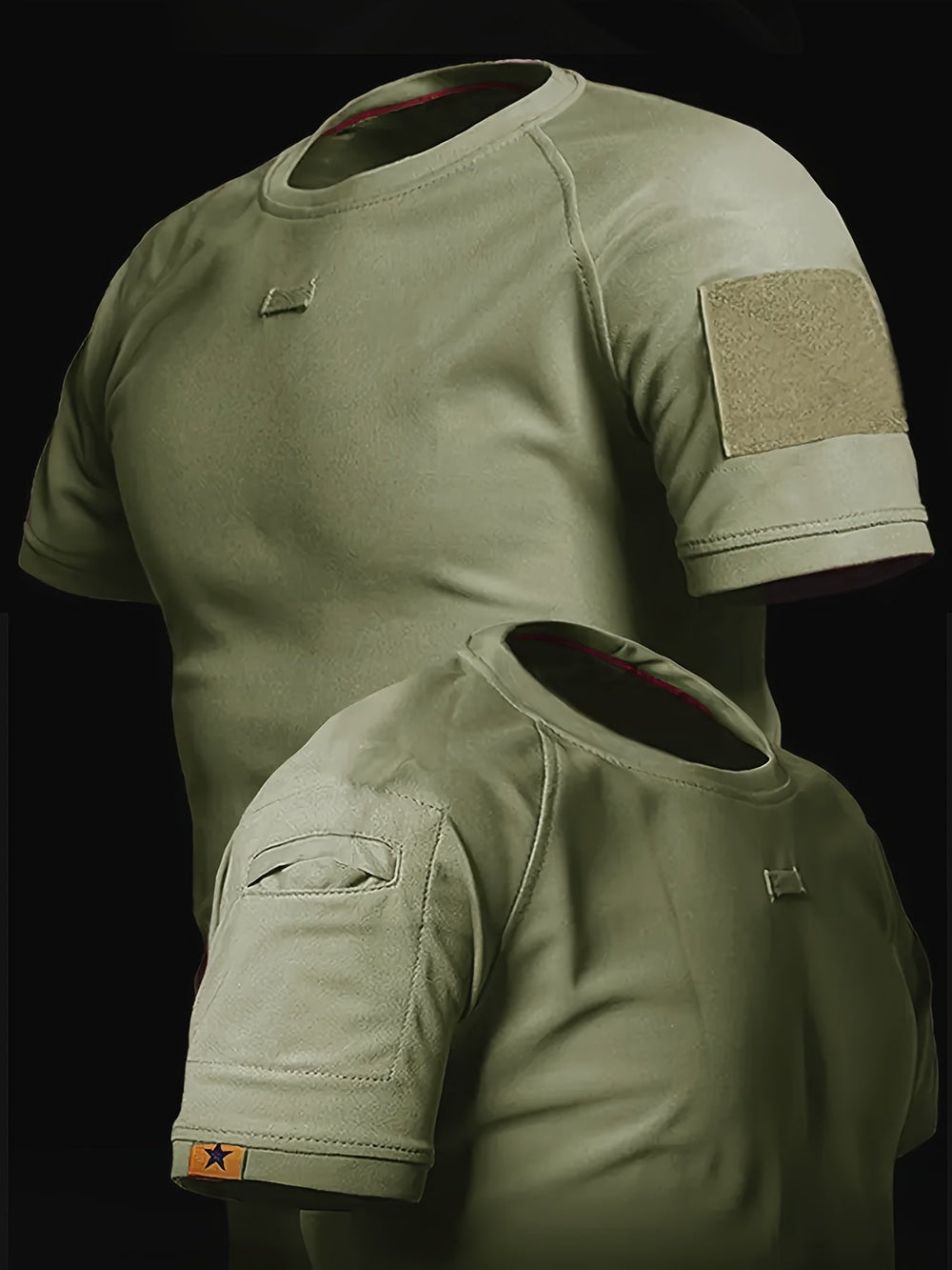 Funktionsshirt taktisch, kurzarm, für Herren. Ideal für Outdoor, Militär & Abenteuer. Mit praktischen Taschen.