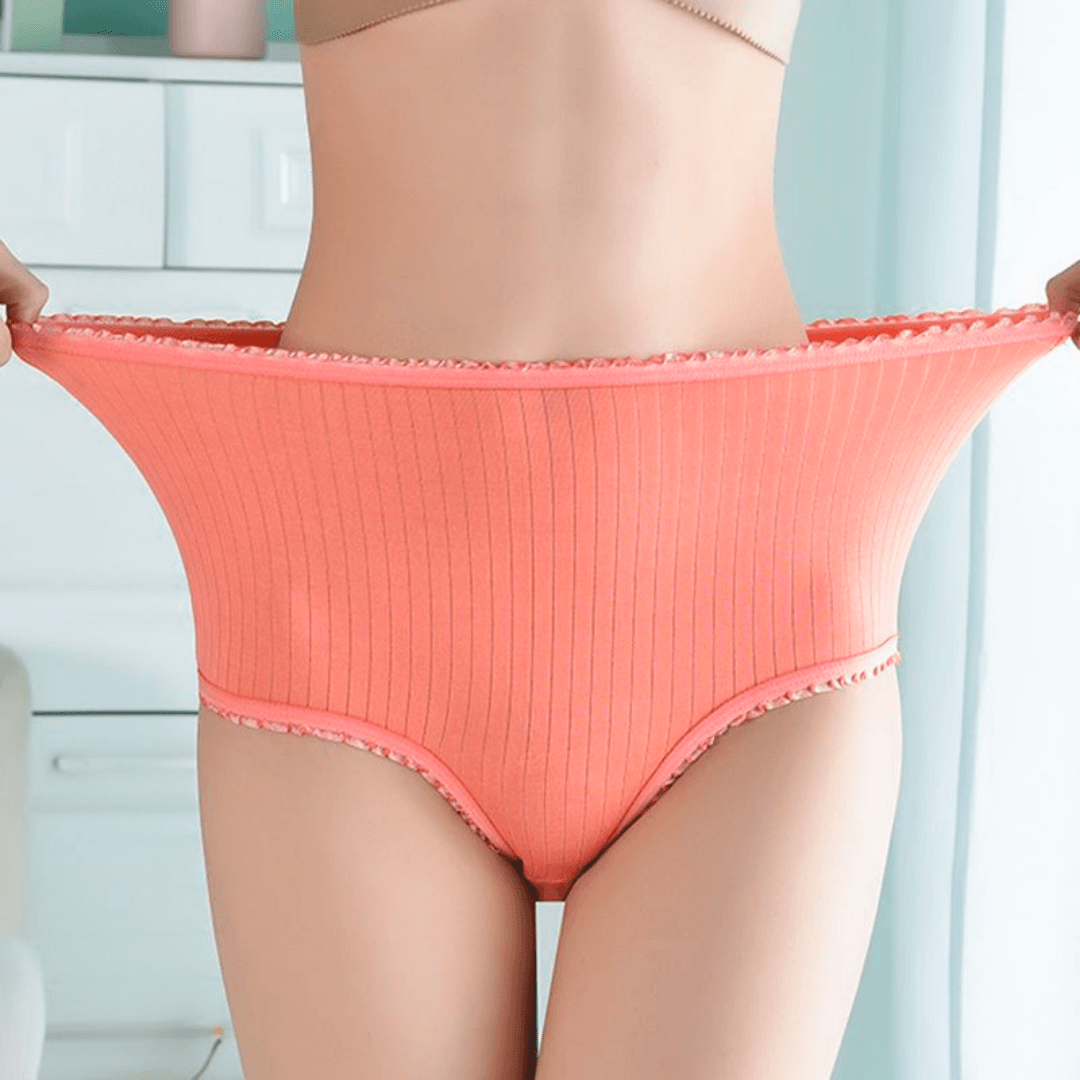 Komfortable, atmungsaktive leckfreie Damenunterwäsche, hoher Bund, ideal für Menstruation & Inkontinenz, 8er-Pack.