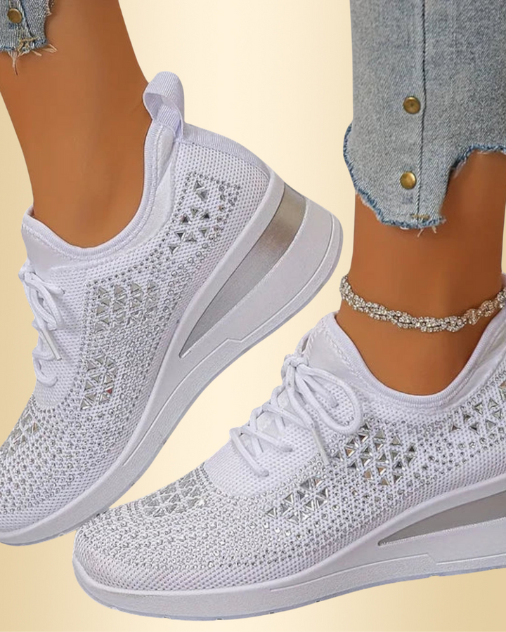 Stilvolle Glitzer-Sneaker für Damen, leicht & bequem für den Alltag.