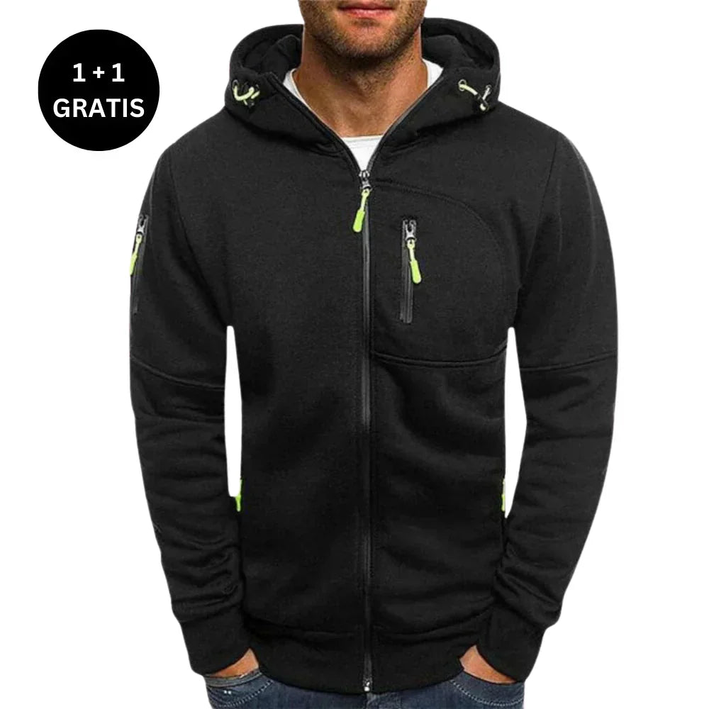 Stylischer Herren Hoodie Regular Fit, lässig für sportliche Looks und den Alltag.