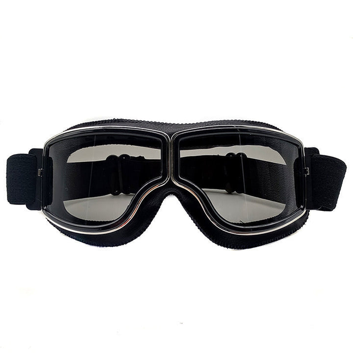 Pilotenbrille für Männer, Vintage-Look, mit UV-Schutz und Lederdetails.