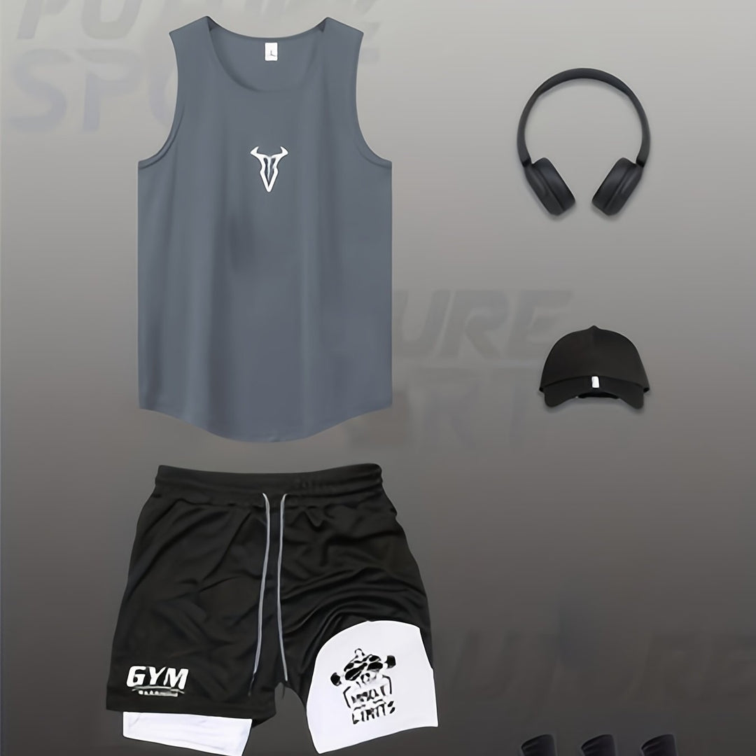 Atmungsaktives Herren Tanktop, perfekt für hochintensive Workouts und Fitness-Sessions.