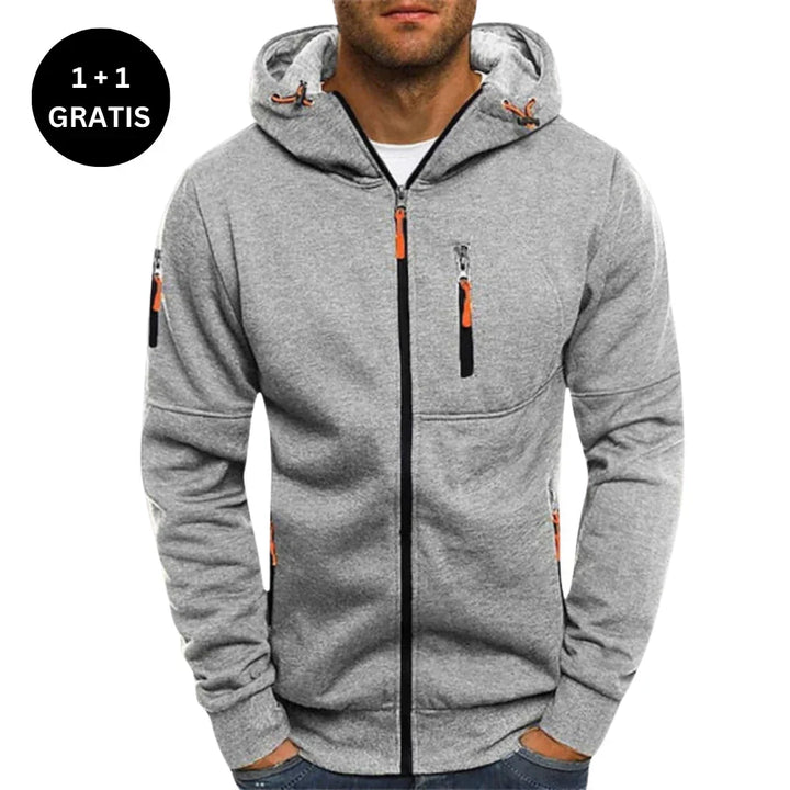 Klassischer Herren Pullover mit Kapuze, Regular Fit, ideal als komfortable Freizeitmode.